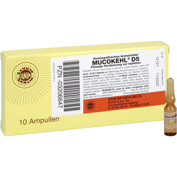 SANUM-KEHLBECK Mucokehl D5 flüssige Verdünnung, 10 pcs. Ampoules