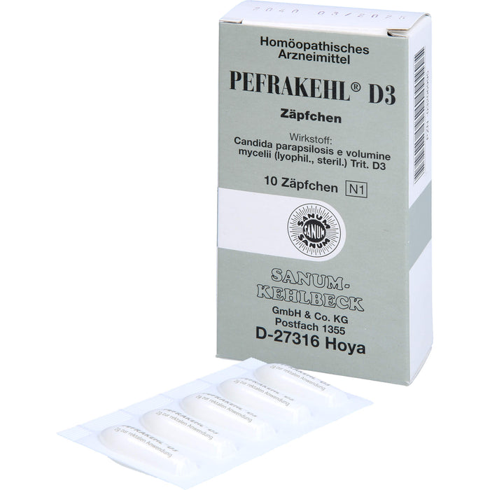 SANUM-KEHLBECK Pefrakehl D3 Zäpfchen, 10 pc Suppositoires