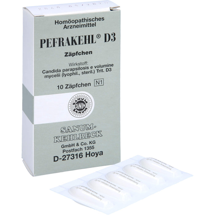 SANUM-KEHLBECK Pefrakehl D3 Zäpfchen, 10 pc Suppositoires