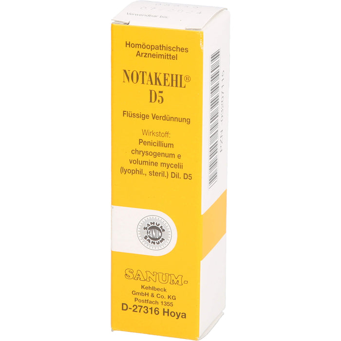 SANUM-KEHLBECK Notakehl D5 flüssige Verdünnung, 10 ml Lösung
