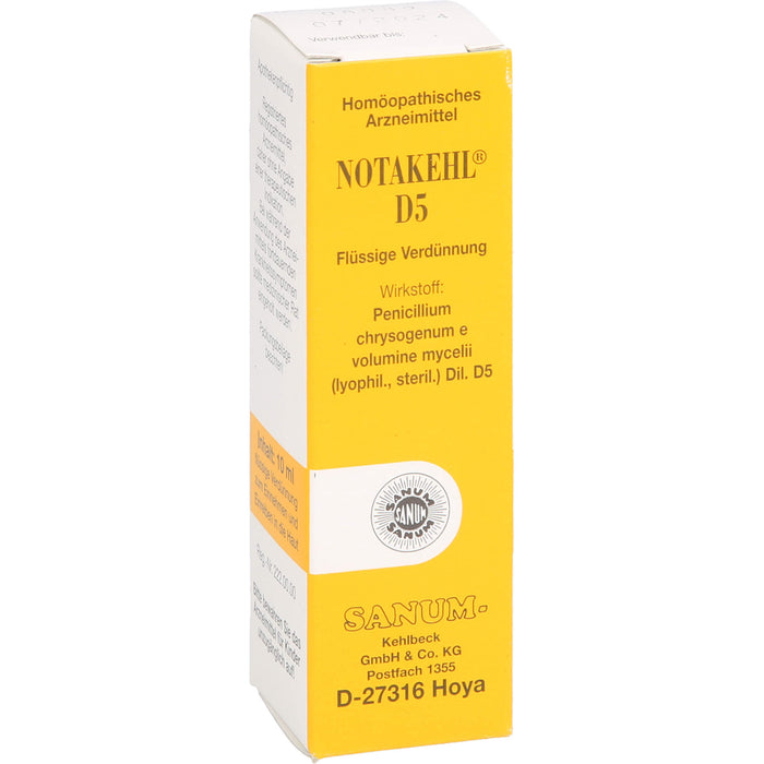 SANUM-KEHLBECK Notakehl D5 flüssige Verdünnung, 10 ml Lösung