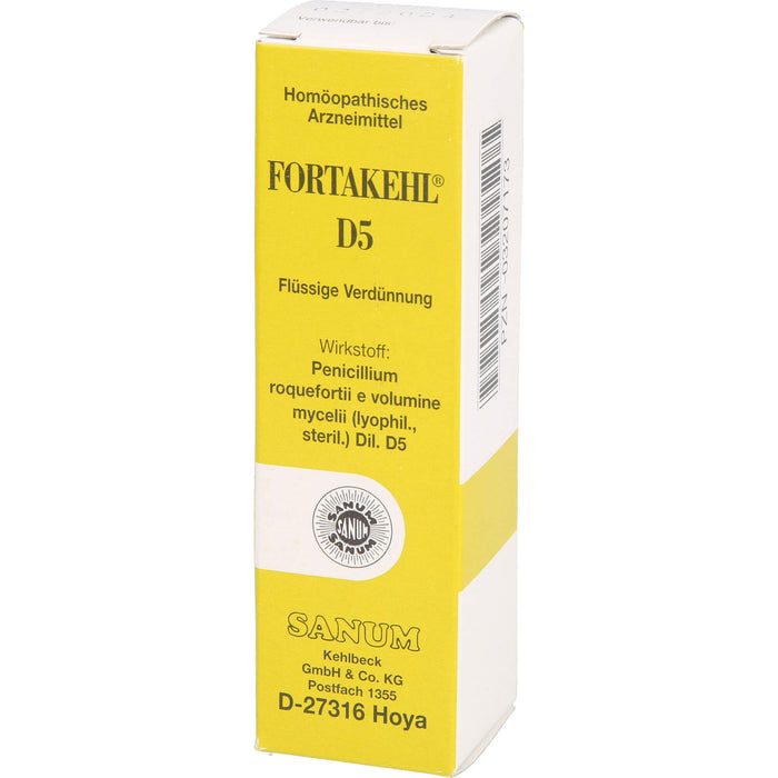 SANUM-KEHLBECK Fortakehl D5 flüssige Verdünnung, 10 ml Lösung