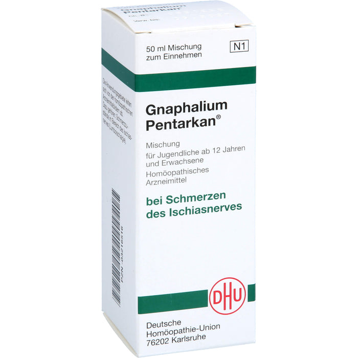 DHU Gnaphalium Pentarkan Mischung bei Schmerzen des Ischiasnerves, 50 ml Solution
