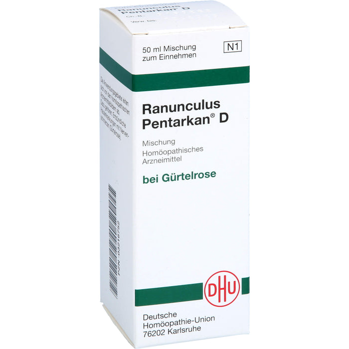 DHU Ranunculus Pentarkan D Mischung bei Gürtelrose, 50 ml Solution