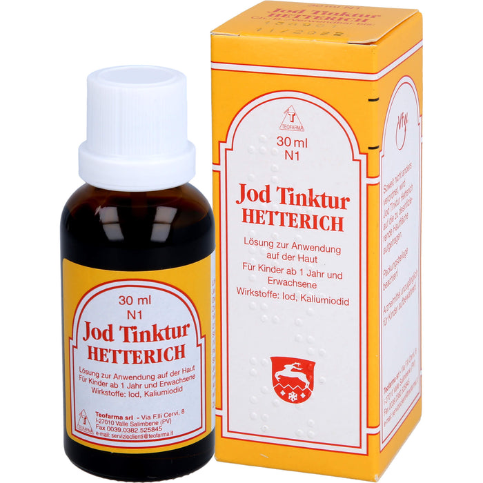 Jodtinktur Hetterich, 30 ml Solution