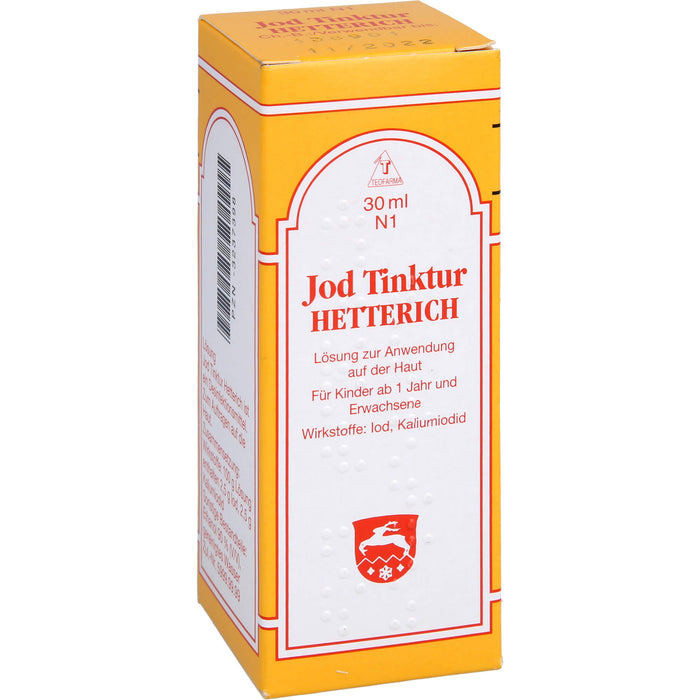 Jodtinktur Hetterich, 30 ml Solution