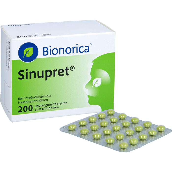 Sinupret Tabletten bei Entzündungen der Nasennebenhöhlen, 200 pcs. Tablets