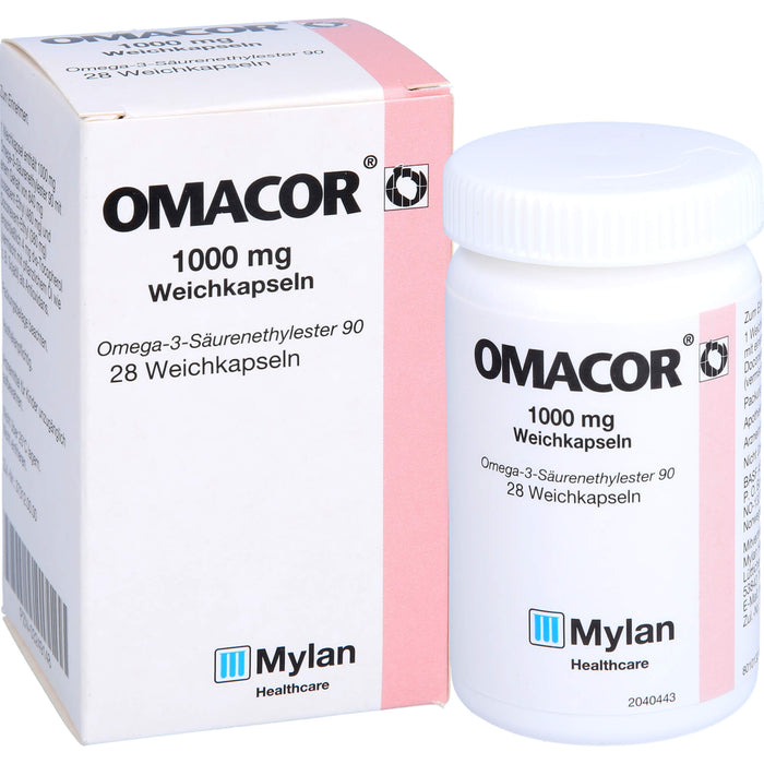 Mylan Omacor 1000 mg Weichkapseln, 28 pcs. Capsules