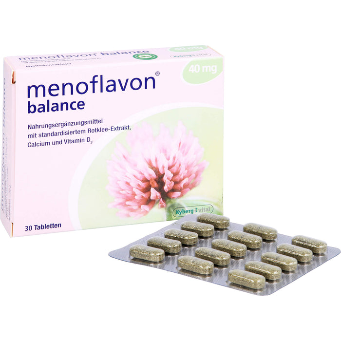 Menoflavon Balance Tabletten bei Beschwerden der Wechseljahre, 30 St. Tabletten