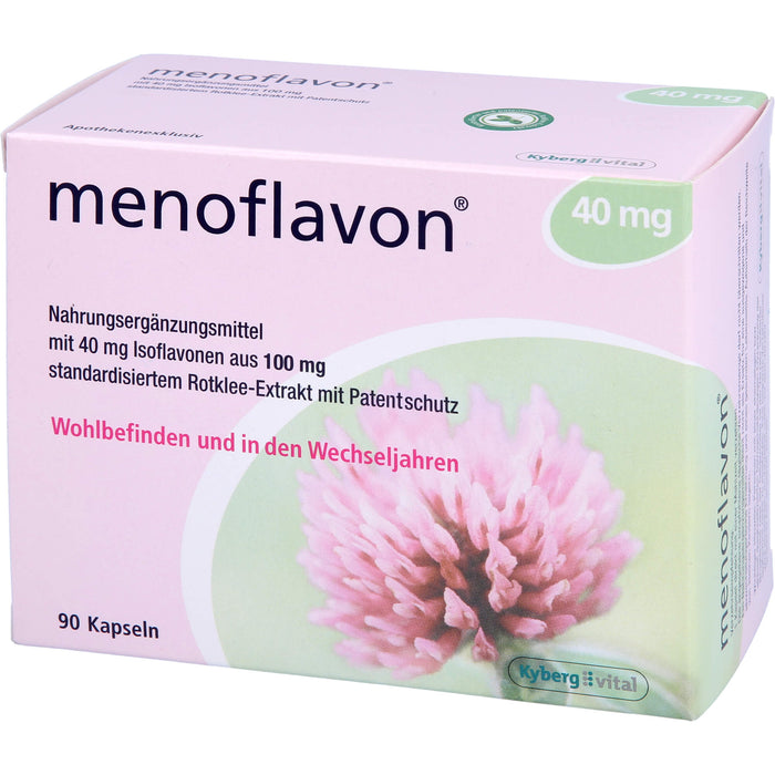 Menoflavon 40 mg Kapseln für Wohlbefinden und in den Wechseljahren, 90 St. Kapseln