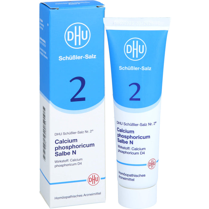 DHU Schüßler-Salz Nr. 2 Calcium phosphoricum D4 – Das Mineralsalz der Knochen und Zähne – das Original, 50 g Salbe