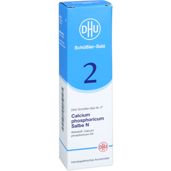 DHU Schüßler-Salz Nr. 2 Calcium phosphoricum D4 – Das Mineralsalz der Knochen und Zähne – das Original, 50 g Salbe