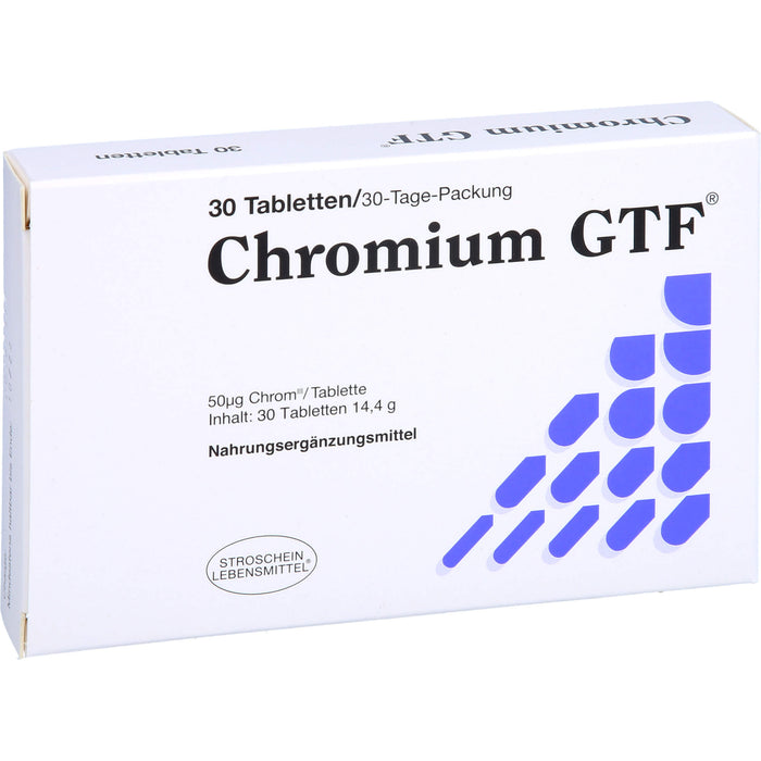 Chromium GTF Tabletten, 30 pc Tablettes