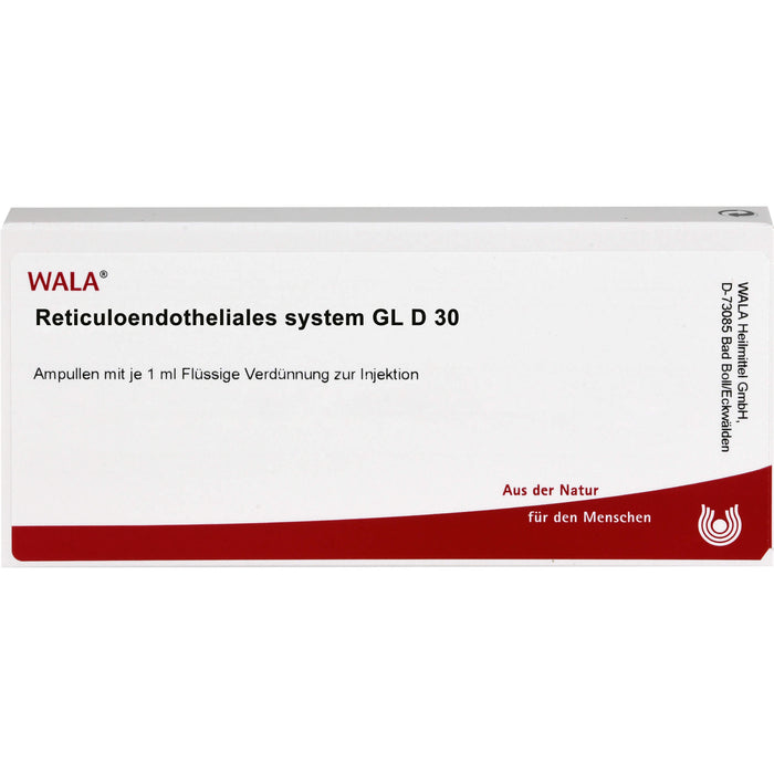 WALA Reticuloendotheliales System Gl D30 flüssige Verdünnung, 10 St. Ampullen