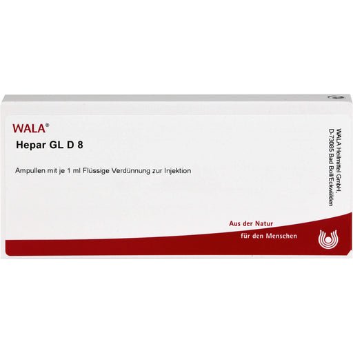Hepar Gl D8 Wala Ampullen, 10X1 ml AMP