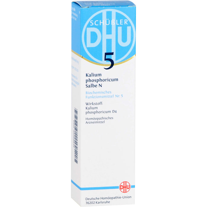 DHU Schüßler-Salz Nr. 5 Kalium phosphoricum N D4 – Das Mineralsalz der Nerven und Psyche – das Original, 50 g Onguent