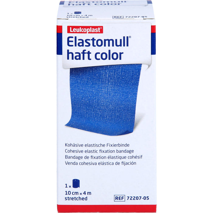 Elastomull haft 4mx10cm color blau, 1 St BIN