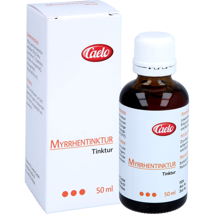 Caelo Myrrhentinktur bei leichten Entzündungen im Mundraum, 50 ml Solution
