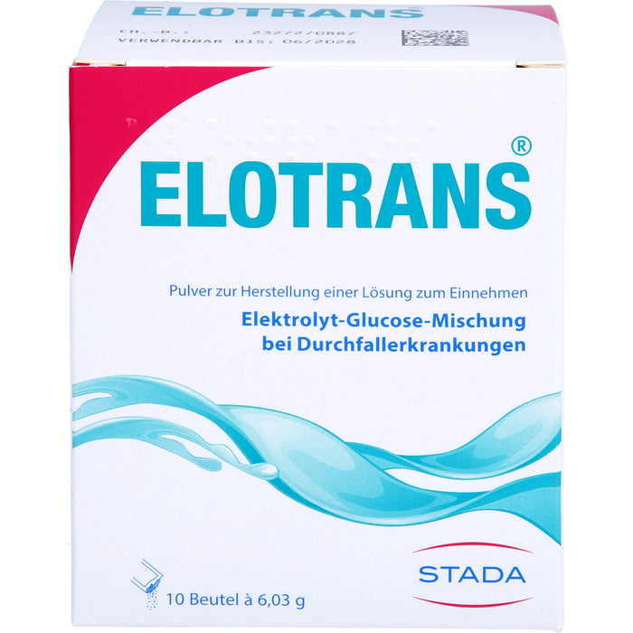 ELOTRANS Elektrolyt-Glucose-Mischung bei Durchfallerkrankungen, 10 St. Beutel
