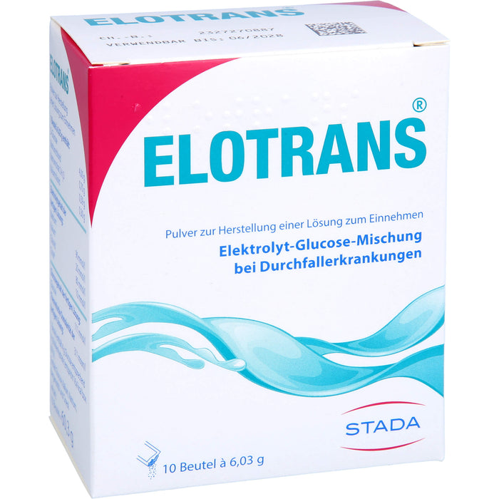 ELOTRANS Elektrolyt-Glucose-Mischung bei Durchfallerkrankungen, 10.0 St. Beutel