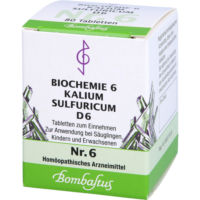 Biochemie 6 Kalium sulfuricum Bombastus D6 Tbl., 80 St TAB