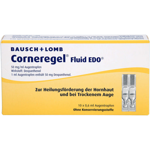 Corneregel Fluid EDO 50 mg/ml Augentropfen, 10 St. Einzeldosispipetten