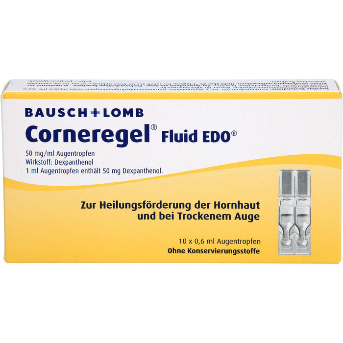 Corneregel Fluid EDO 50 mg/ml Augentropfen, 10 St. Einzeldosispipetten