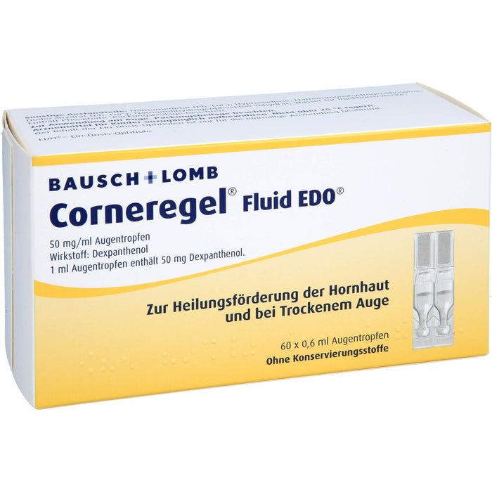 Corneregel Fluid EDO Augentropfen, 60 pcs. Single-dose pipettes
