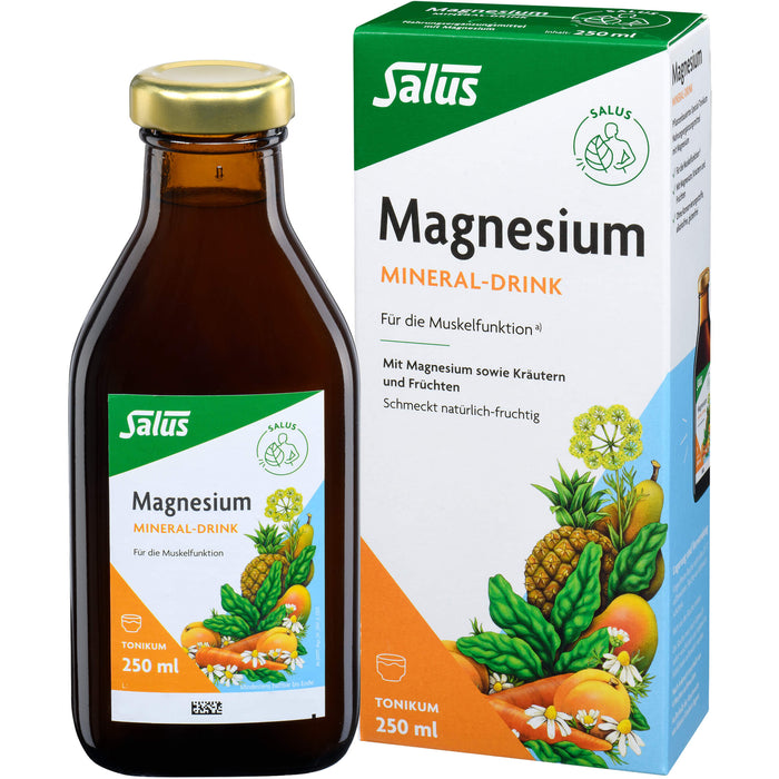 Salus Magnesium Mineral-Drink wichtig für die Muskelfunktion, 250 ml Solution