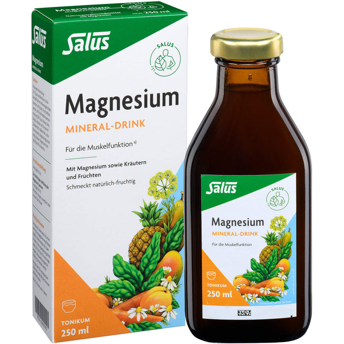 Salus Magnesium Mineral-Drink wichtig für die Muskelfunktion, 250 ml Solution