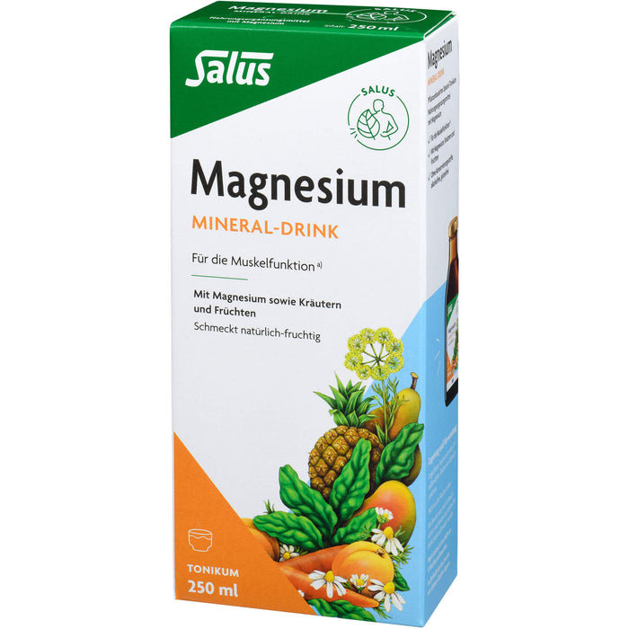 Salus Magnesium Mineral-Drink wichtig für die Muskelfunktion, 250 ml Solution