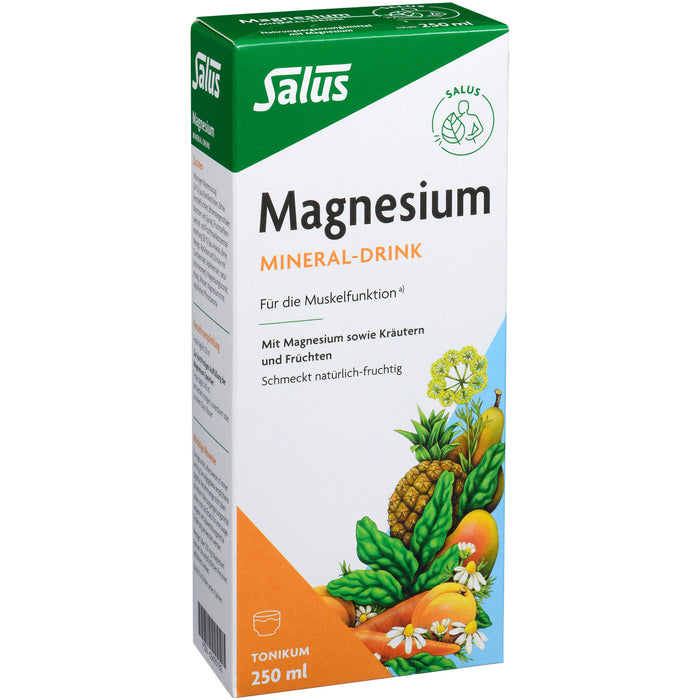 Salus Magnesium Mineral-Drink wichtig für die Muskelfunktion, 250 ml Solution