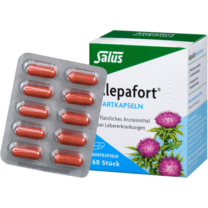 Salus Alepafort 108,2 mg Hartkapseln bei Lebererkrankungen, 60 pcs. Capsules