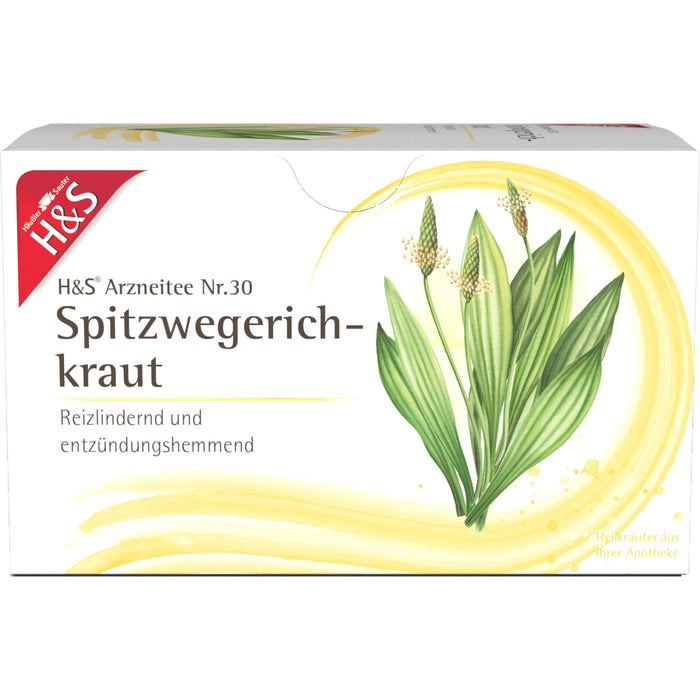 H&S Spitzwegerichkraut Nr. 30 reizlindernd und entzünungshemmend, 20 St. Filterbeutel