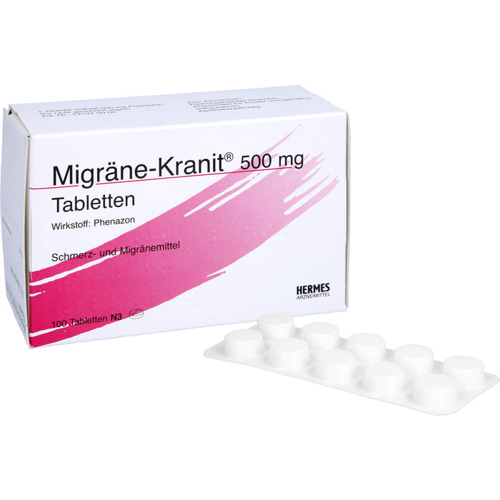 Migräne-Kranit  500 mg Tabletten, 100 pc Tablettes
