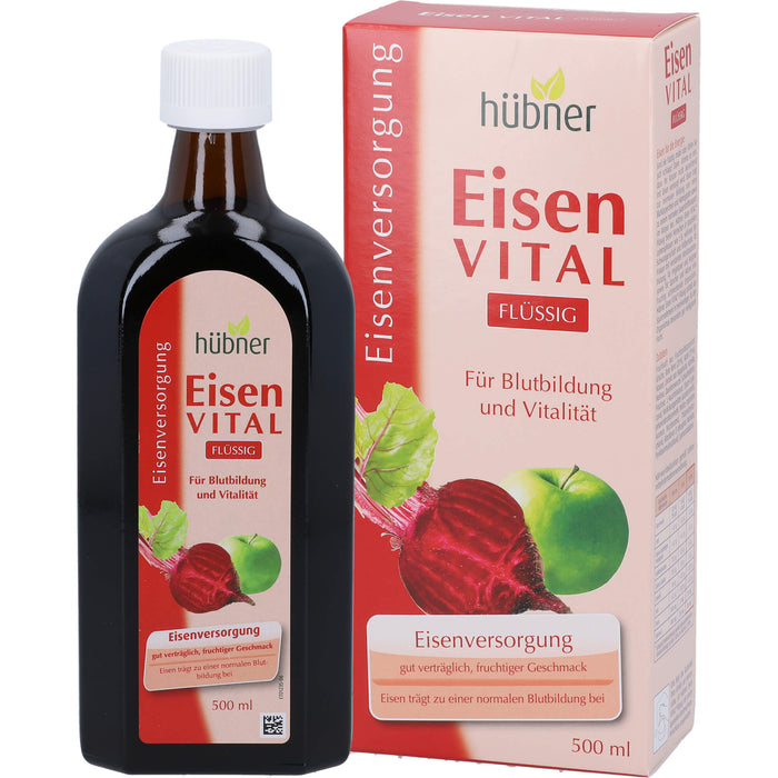 Hübner Eisen vital Lösung zur Eisenversorgung, 500 ml Solution