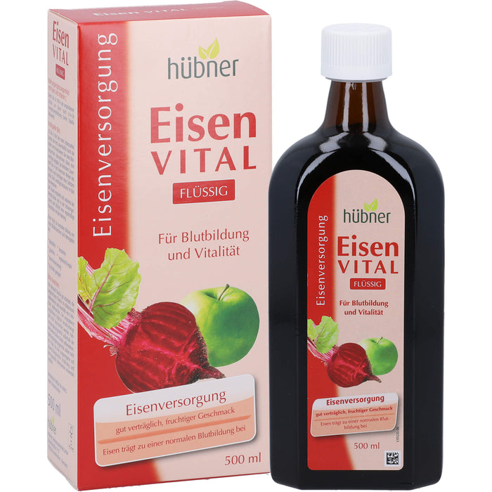 Hübner Eisen vital Lösung zur Eisenversorgung, 500 ml Lösung