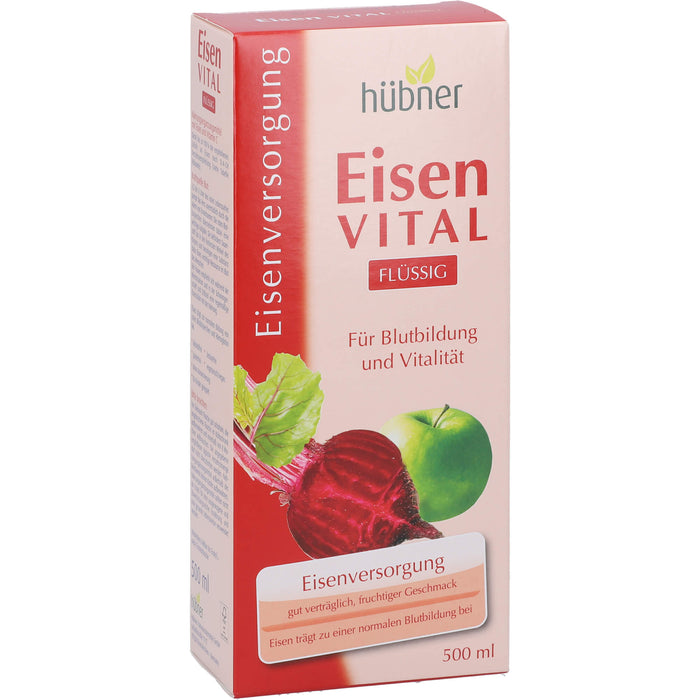 Hübner Eisen vital Lösung zur Eisenversorgung, 500 ml Solution