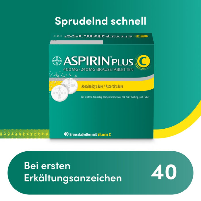 ASPIRIN plus C Brausetabletten, 40 St. Tabletten