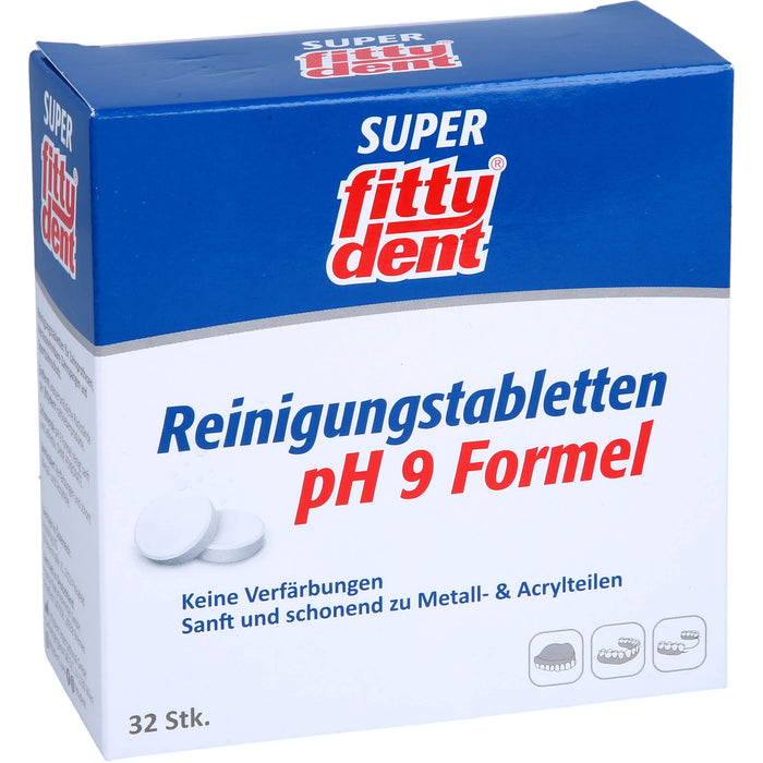 FITTYDENT SUPER REINIGUNGS, 32 pcs. Tablets