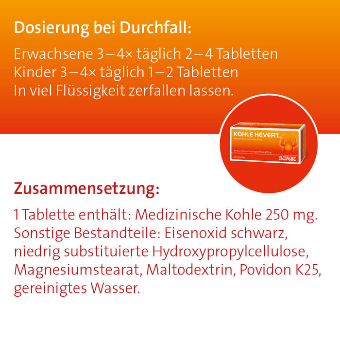Kohle Hevert, 300 pc Tablettes