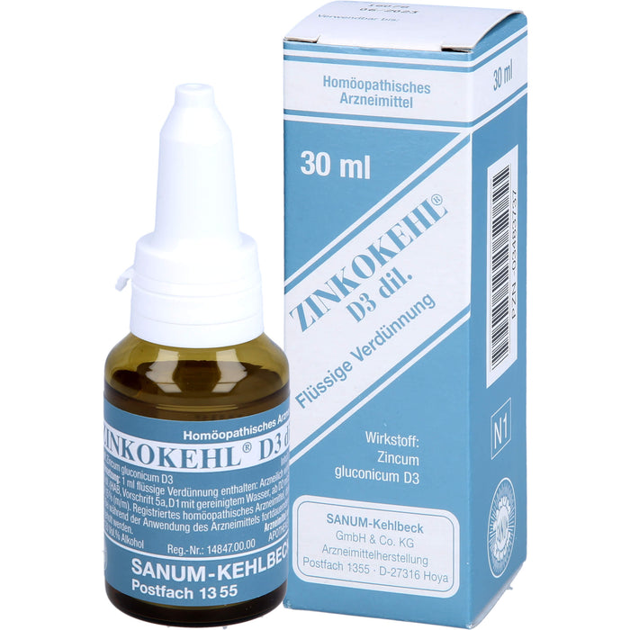SANUM-KEHLBECK Zinkokehl D3 flüssige Verdünnung, 30 ml Lösung