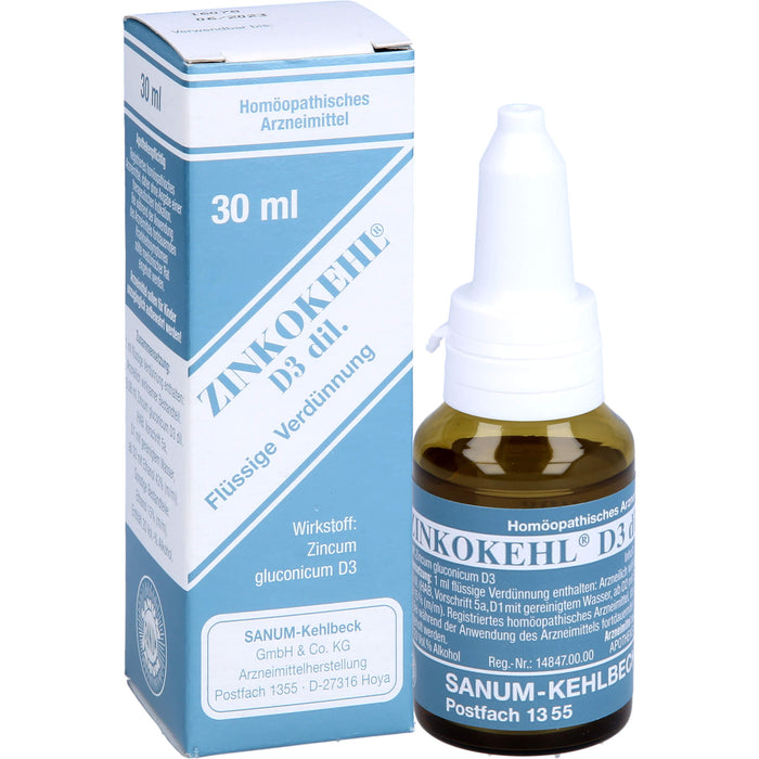 SANUM-KEHLBECK Zinkokehl D3 flüssige Verdünnung, 30 ml Solution