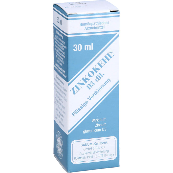 SANUM-KEHLBECK Zinkokehl D3 flüssige Verdünnung, 30 ml Solution