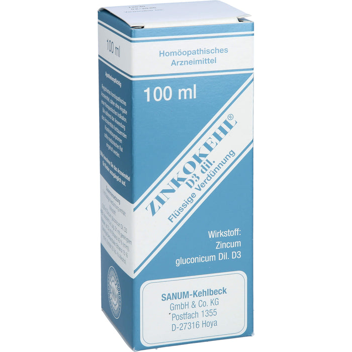 SANUM-KEHLBECK Zinkokehl D3 flüssige Verdünnung, 100 ml Solution