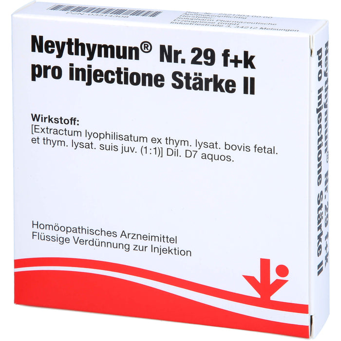 NeyThymun Nr. 29 f+k pro injectione Stärke II flüssige Verdünnung, 5 ml Solution