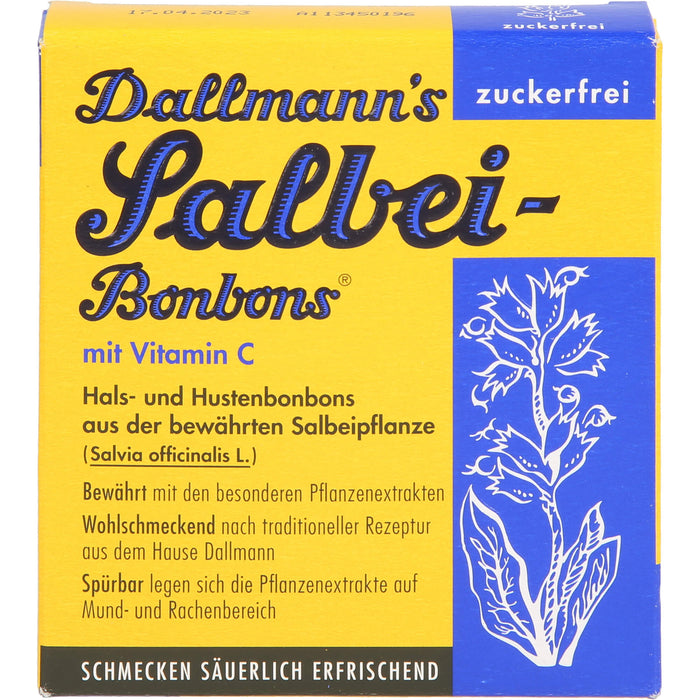 Dallmann's Salbei-Bonbons zuckerfrei, 20 pcs. Candies