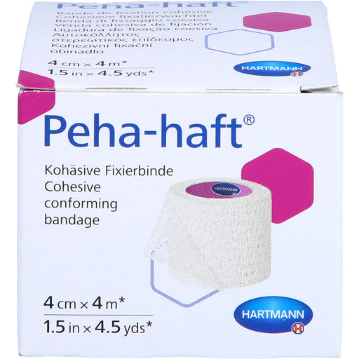 HARTMANN Peha Haft 4 cm x 4 m kohäsive Fixierbinde, 1 St. Binde