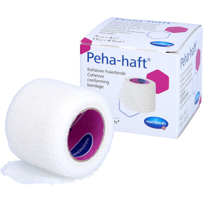 HARTMANN Peha Haft 4 cm x 4 m kohäsive Fixierbinde, 1 pcs. Bandage