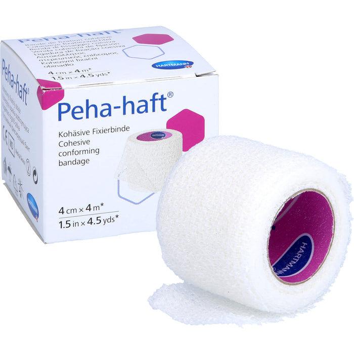HARTMANN Peha Haft 4 cm x 4 m kohäsive Fixierbinde, 1 pcs. Bandage